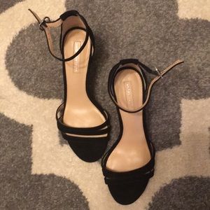 Black Antonio Melani suede sandals